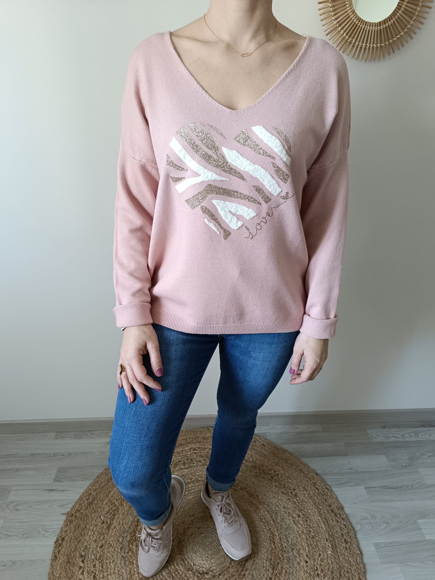 Pull Gabin rose