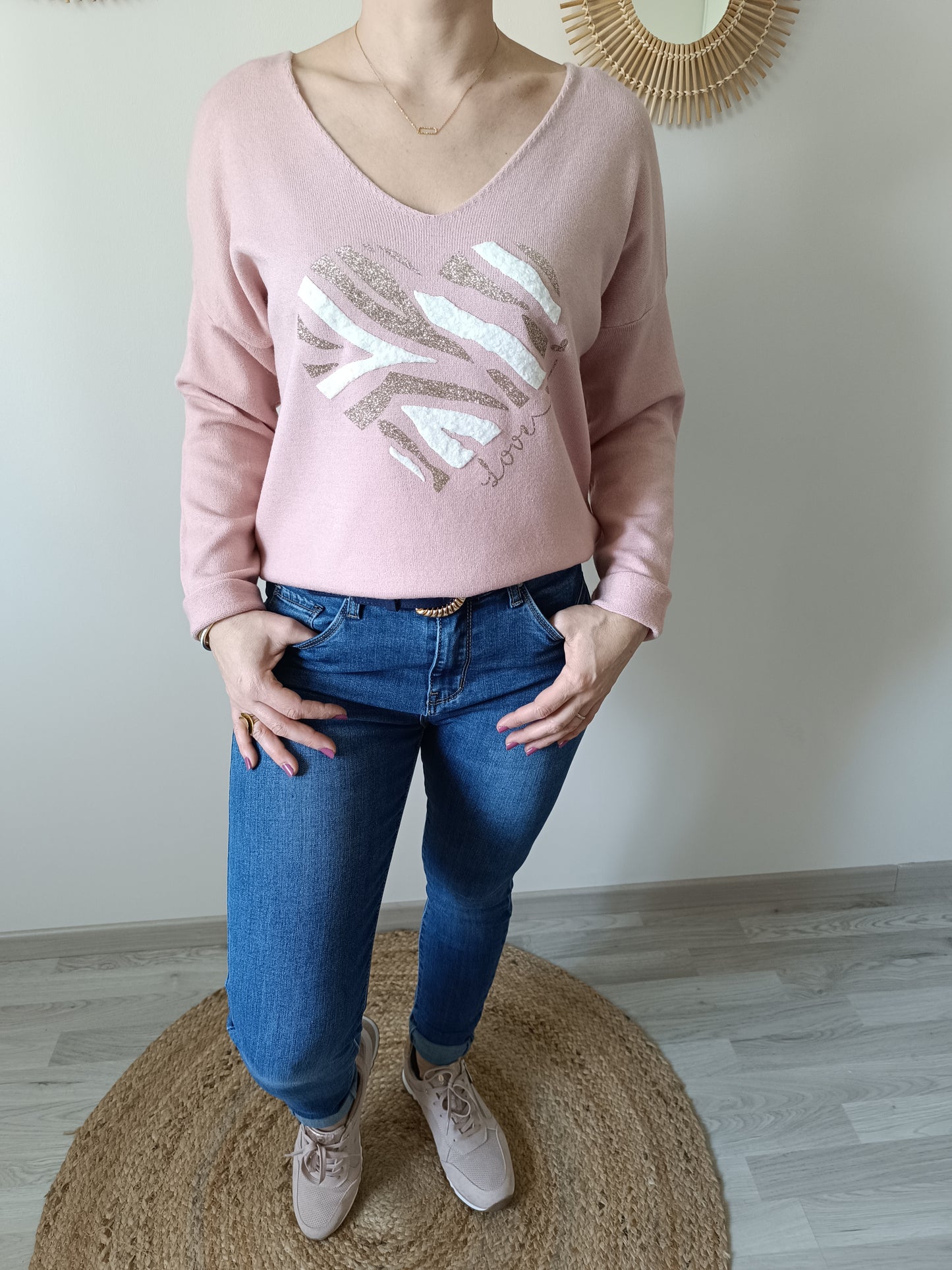 Pull Gabin rose