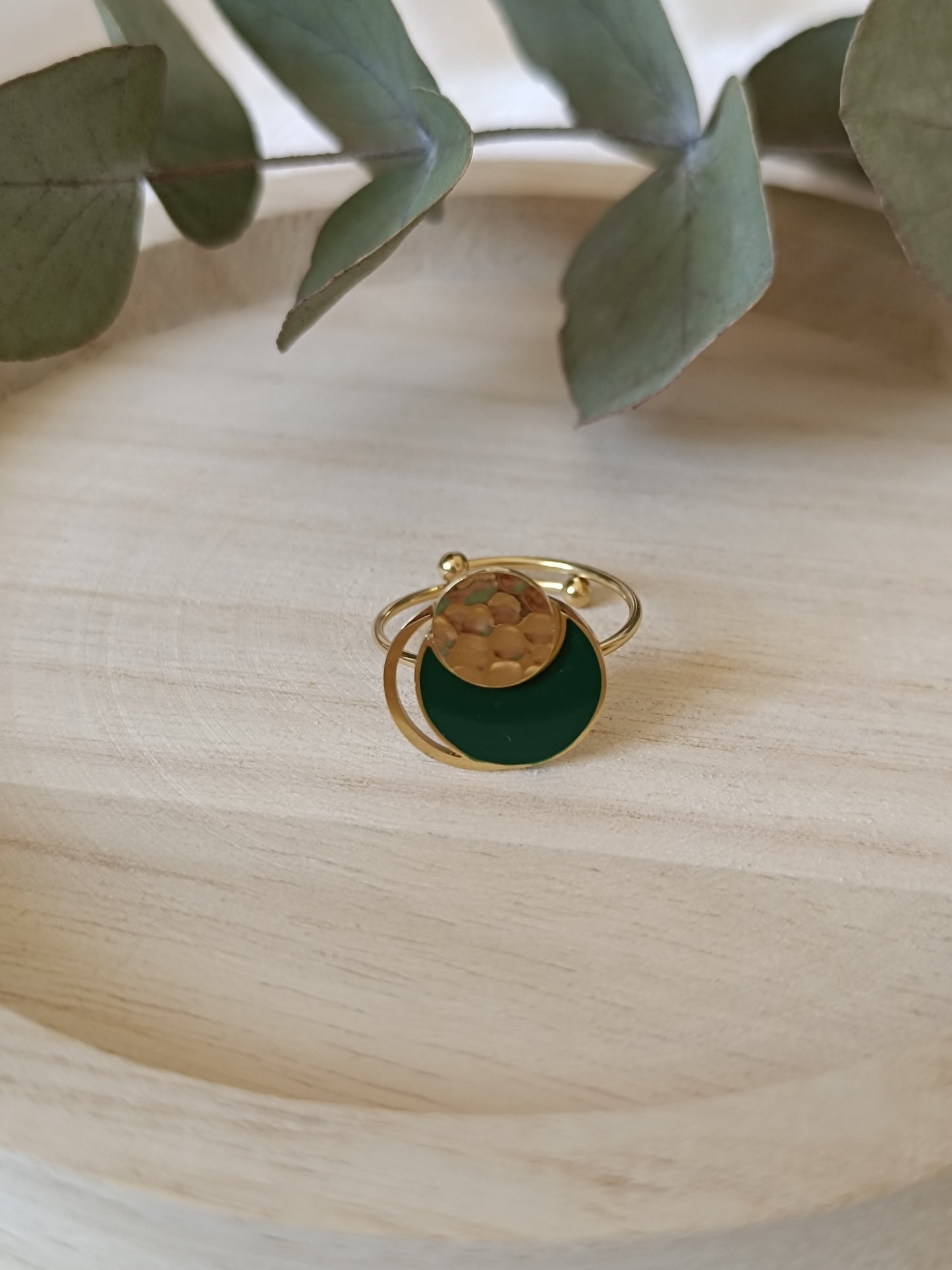 Bague Soléane Verte