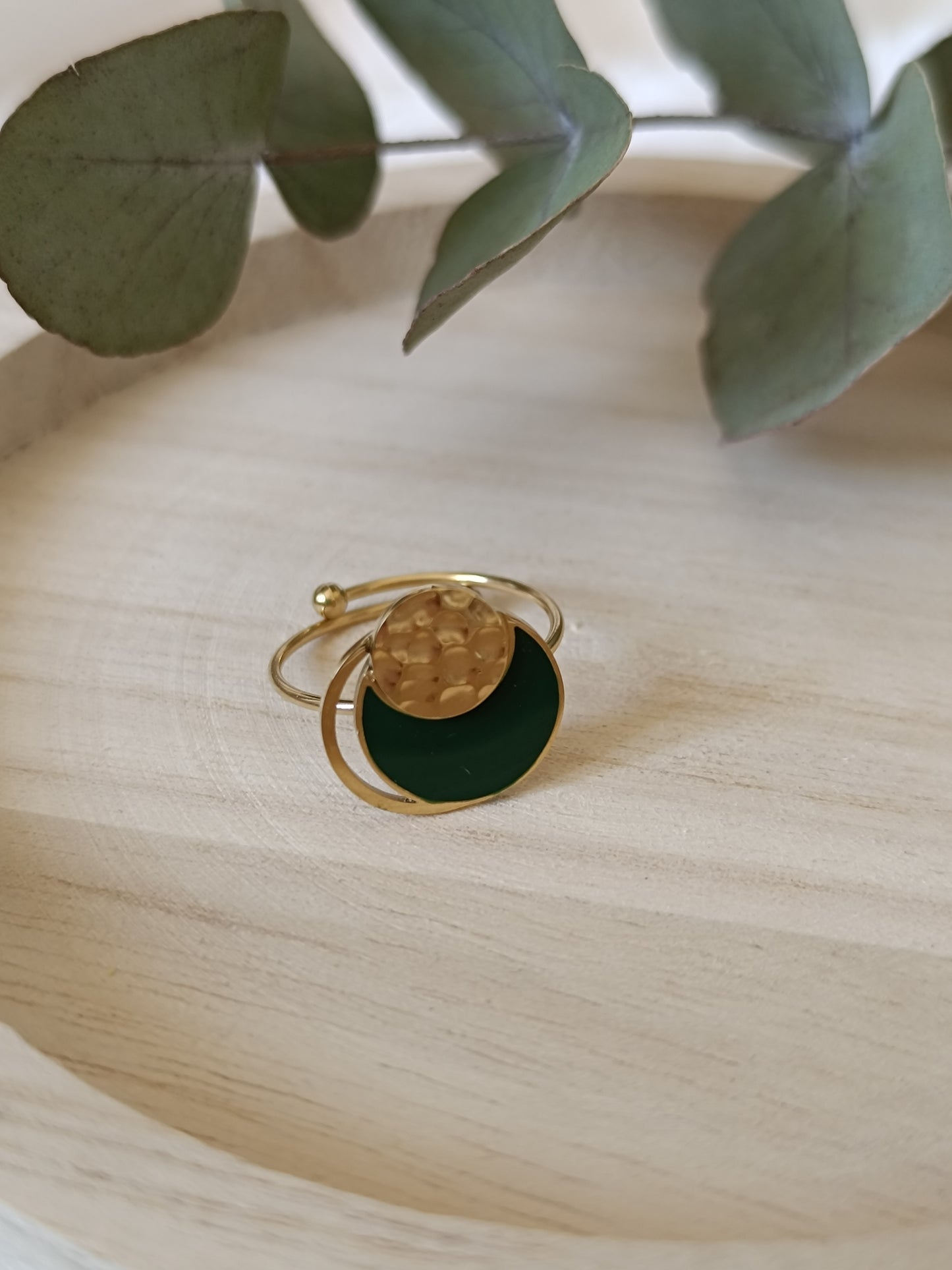 Bague Soléane Verte